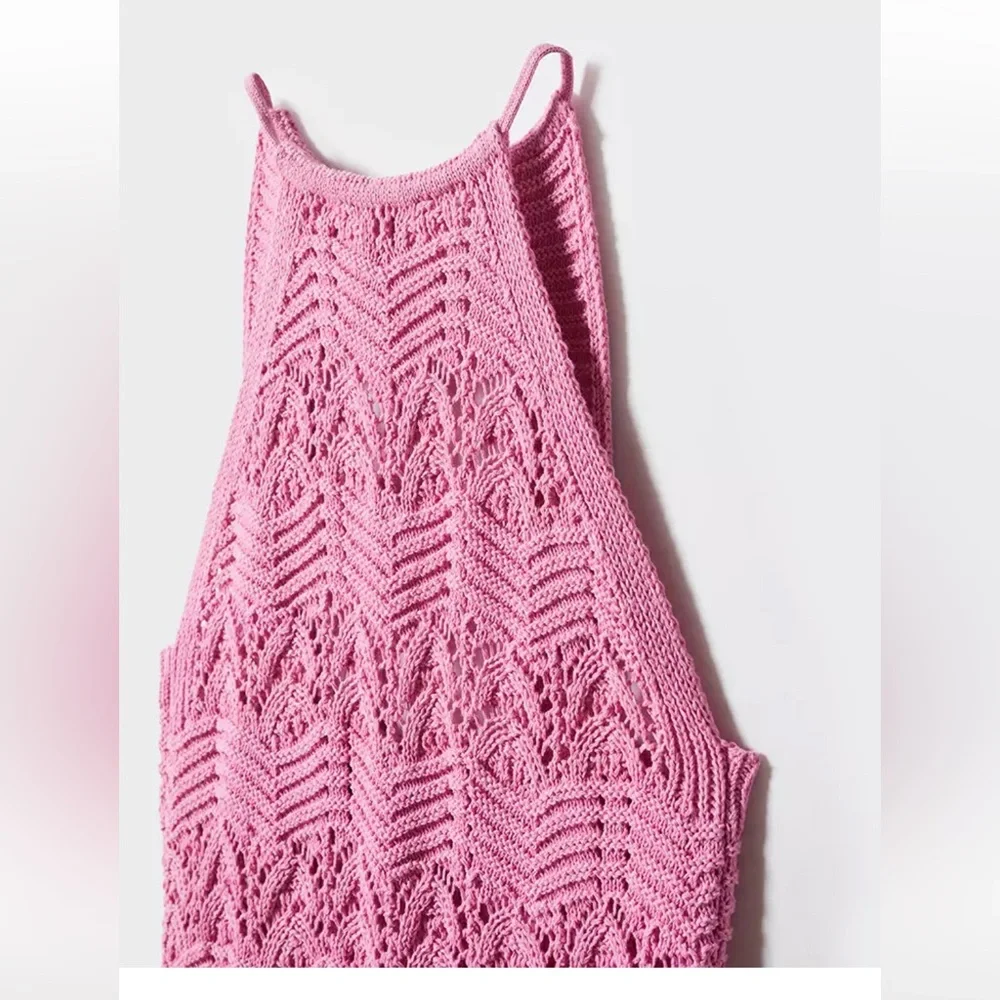 SOLD. NWT House of Harlow 1960 Crochet knit dress in daffodil 🌼 yellow - Picture 5 of 11